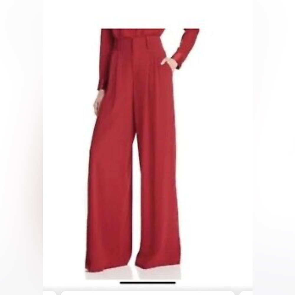 Alice Olivia pleated wide legs pant usa 2